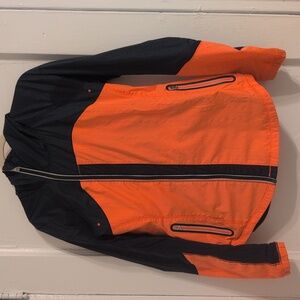 Lululemon Get up And Glow Reflective 360 Jacket-8-Orange And Navy Run moto